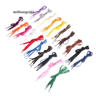 [milliongrid1] 1 par de cordones planos de 60 cm para zapatillas de deporte 20 colores calientes