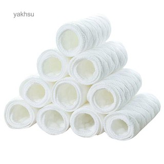 YS_10 pzs pañales reutilizables de tela de algodón para bebés/recién nacidos/incluye 3 capas