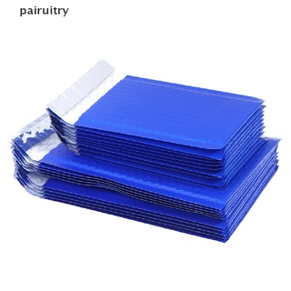 [prt] 10 pzs bolsas de correo de burbujas pequeñas polivinílicos con relleno de auto sello azul bolsas de correo.