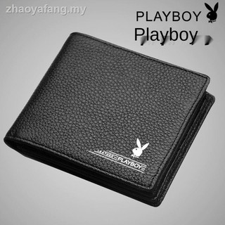 Playboy genuino de los hombres s corto cartera corta cartera masculina estudiante cartera cartera vertical cartera masculina cartera (6)
