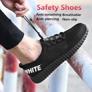 36-45 Kasut keselamatan: yang bernafas transpirable zapatos de trabajo de seguridad para hombre