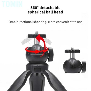 Tomin - soporte para teléfono para cámara, trípode ligero, soporte móvil de escritorio (4)