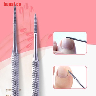 [buna1]1 lima de pedicura de doble extremo satén borde encarnado del dedo del pie de uñas li (1)