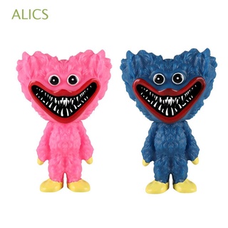 ALICS Cute Toy Figures Kids Poppy Playtime Huggy Wuggy Christmas Gift Home Decor Ornaments Poppy Figure Cartoon PVC Playtime Doll/Multicolor
