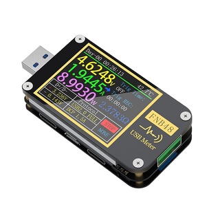 FNB48 Voltímetro Amperímetro USB Probador PD Gatillo QC4 + PD3.0 2.0 PPS Carga Rápida Con Bluetooth