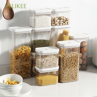 YELIKEE Stackable Storage Box PP Airtight Food Container Sealed Cans Transparent BPA Free Kitchen Organiser Supplies Tank Jars