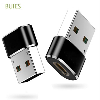 BUIES Charging USB to Type C USB-C Connector Adapter Data Transfer Type-C Plug Male to Female Convert Head Converter/Multicolor