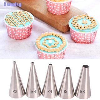 Benvdsg> 5 pzs boquillas de pastelería para galletas/cupcakes/consejos para glaseado/decoración de pasteles