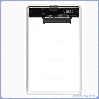 Transparent 2.5" SATA HDD SSD External Hard Drive Enclosure Case Max 2T (1)