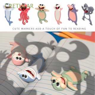 cretular regalo 3d marcadores shiba inu libro marcadores de dibujos animados estilo animal sello pulpo creativo gato divertido papelería pvc suministros escolares