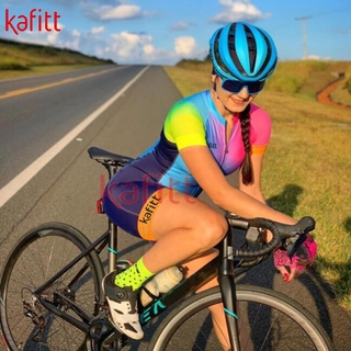 2021 nuevo Kafitt Manga corta ropa para ciclismo para mujer/camiseta de ciclismo/mono/shorts/conjunto de ropa de ciclismo para mujer/shorts/shorts para mujer/ciclismo/bicicleta (1)