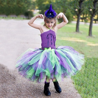 vestido de princesa sin mangas para fiesta de tul/niños/niños/bebés/niñas/ropa de halloween