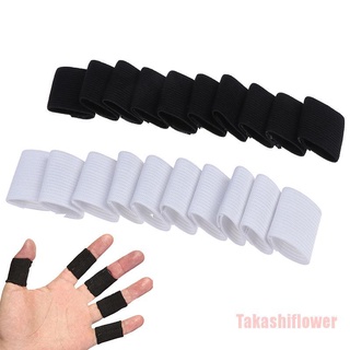 Takashiflower 10PCS manga de dedo deportes baloncesto apoyo envoltura elástica Protector de tirantes