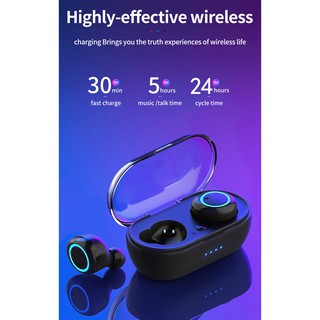 Y50 Tws audífonos inalámbricos deportivos Bluetooth 5.0 auriculares inalámbricos Xiaomi auriculares (4)