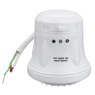 en venta [baño] 5400w 220v cabezal de ducha eléctrico instantáneo calentador de agua caliente baño +soporte de manguera uk_beier