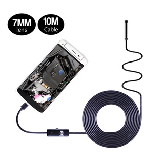 Android Endoscopio Lente De 7 Mm Cable Suave/Duro Impermeable USB Endoscopia Serpiente Cámara Inspección Del Coche Boroscopio