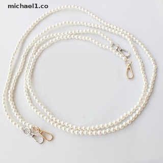 [michael1] 100/110/120 cm correa de perlas para bolsas bolso de bricolaje bolso de repuesto perla cinturón [co] (2)