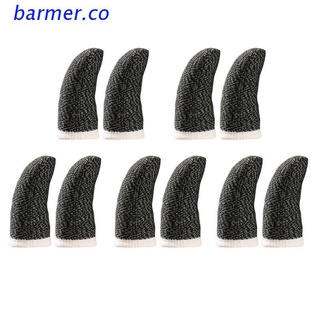bar2 5 pares de guantes de dedo de fibra de cobre antideslizantes transpirables para juegos -iphone/an-droid/ios teléfono móvil/tableta