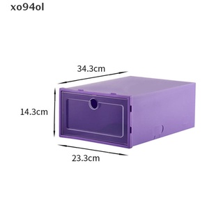 [xo94ol] colorido engrosado flip zapatos cajón caja de plástico cajas de zapatos apilable boxforman [xo94ol]