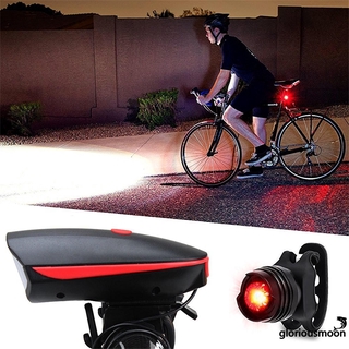 [wsv]luces de bicicleta, faros led recargables universales y luz trasera para bicicletas, azul/rojo