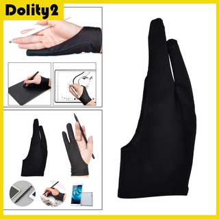 [BRDOLITY2] 2 dedos antiincrustante guante para artista dibujo gráfico Tablet derecha izquierda, 4 tamaños disponibles