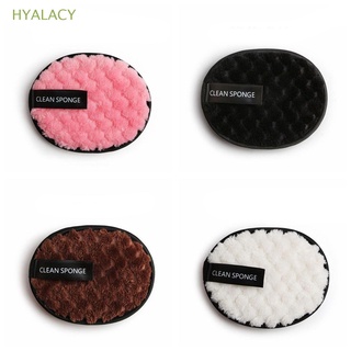 HYALACY Women Cleansing Cloth Pads Cosmetic Face Cleaner Makeup Remover Towel Microfiber Reusable Magical Tools Beauty Essentials Soft Plush puff