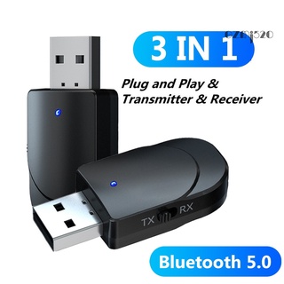bluetooth 5.0 receptor de audio estéreo usb 3.5 mm adaptador auxiliar para tv pc