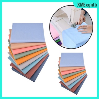 [xmexgnlb] 9 piezas multicolores tela patchwork grasa cuartos de algodón mezclado cuadrados paquete (5)