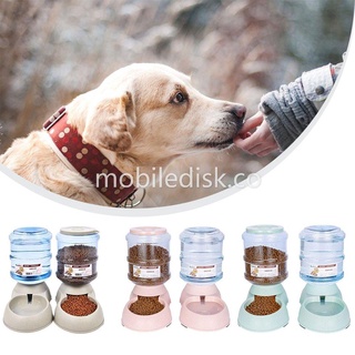 Pet Feeder Water Dispenser Suit Plastic Automatic Pet Feeder For Cats And Dogs