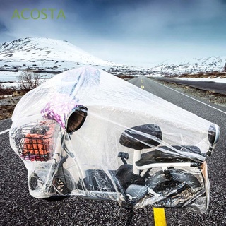 acosta portátil desechable cubierta de bicicleta impermeable accesorios de motocicleta transparente cubierta de motocicleta de una sola vez anti-uv para atv scooters protección solar al aire libre pe película cubierta de viento