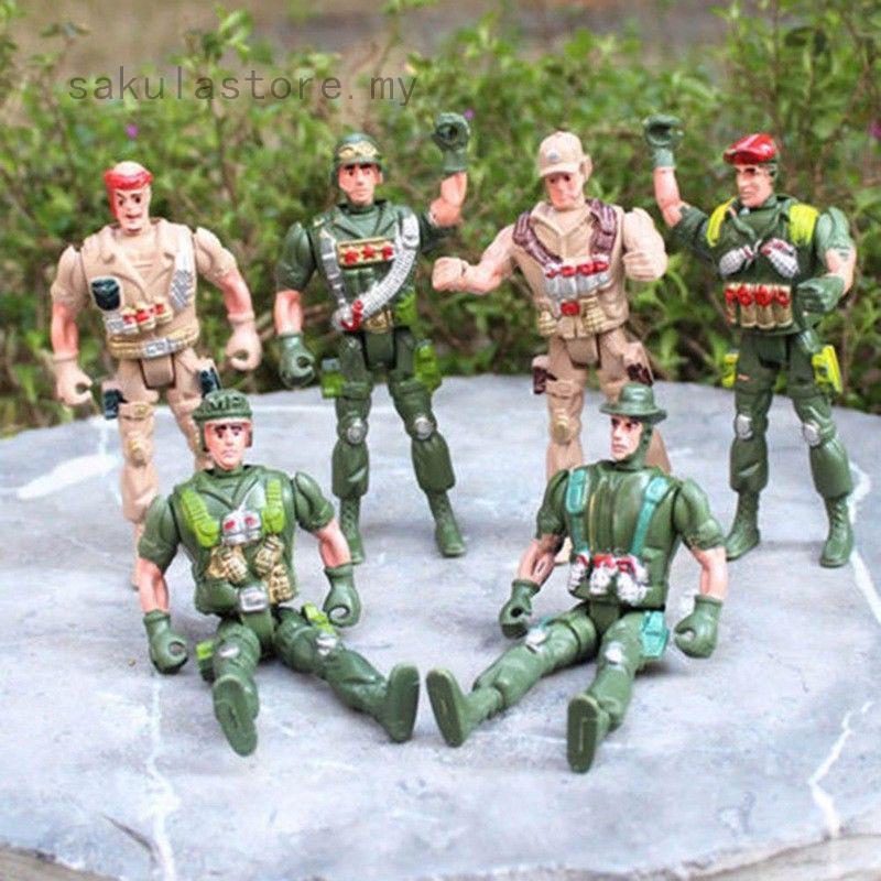 3.5 Soldados Militares de Juguete de Plástico Figuras del Ejército Modelo Regalos Accesorios (1)