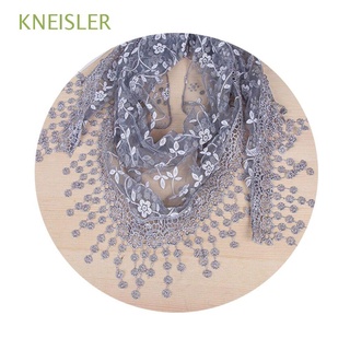 kneisler wendy encaje velo triángulo bufanda nueva top triangular buena calidad cindy floral moda/multicolor