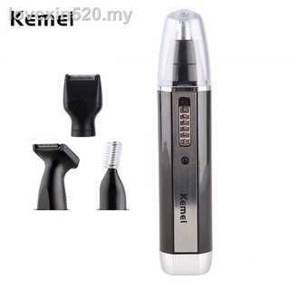 Kemei KM6630 4 en 1 eléctrico nariz oreja Trimmer recargable Trimmer