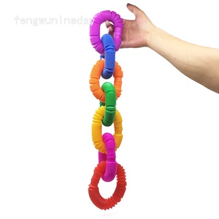 Fengwunineday1 juguete de juguete divertido juguete de desarrollo temprano educativo juguete de estimulación Pop Tubo creativo juguetes educativos juguetes