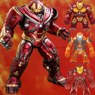 Compatible con Legoing juguete Minifigures Iron Man Hulkbuster Tony Stark capitán Marvel vengadores Endgame bloques de construcción juguetes para niños