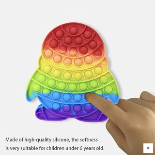 [srf] arco iris color pop fidget juguete push it burbuja antiestrés juguete sensorial para adultos niños prensa para matar el tiempo y aliviar la ansiedad (2)