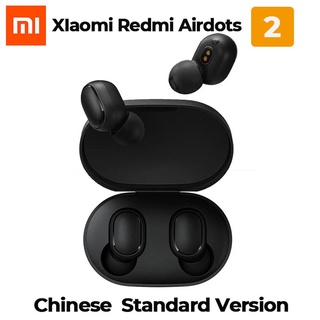 Redmi Airdots 2 TWS Bluetooth Earphone Stereo bass BT 5.0 Eeadphones With Mic Handsfree Earbuds AI Control jhiouiygf