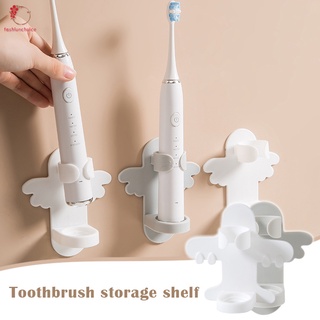 cepillo de dientes eléctrico soporte de pared colgante punch free montado en la pared estante de dibujos animados baño cepillo de dientes estante de almacenamiento