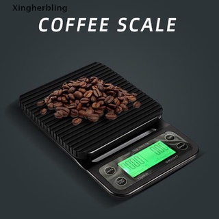 xlco 0.1g - 5 kg café digital lcd electrónica cocina alimentos básculas de pesaje con temporizador nuevo