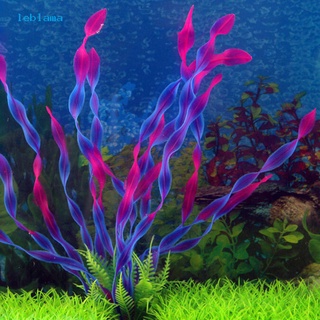 leblama 10pcs acuario artificial agua hierba kelp plástico planta tanque de peces decoración