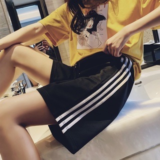 ❤️ Goods in stock❤️ Summer solid color casual shorts women's wear Korean loose and versatile student sports wide leg pants college style show thin wide leg casual shorts
