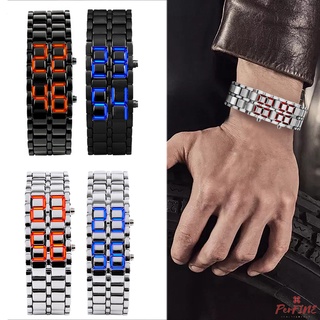 Reloj De pulsera Digital con cierre Led con correa Para pareja/regalo creativo