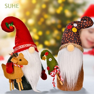 suhe creative rudolph muñeca regalos sin cara muñeca feliz navidad decoraciones feliz año nuevo guirnalda árbol de navidad adorno de navidad decoración del hogar adorno
