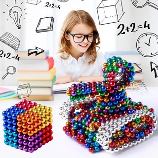 hfz 216pcs 5mm bolas magnéticas coloridas cubo alivio del estrés educación temprana rompecabezas juguete