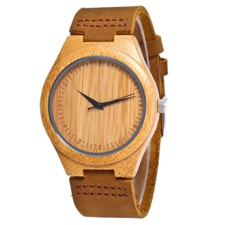 Reloj De pulsera De cuarzo De madera De bambú Estilo Coreano