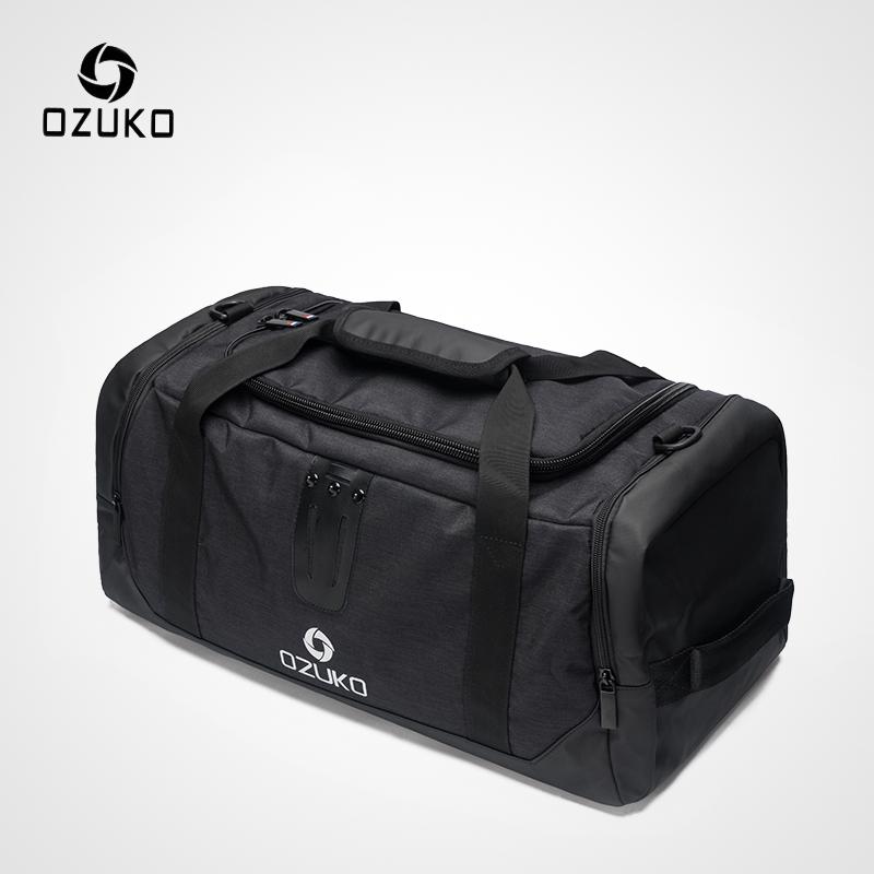 Ozuko bolsa de viaje de alta capacidad para hombre, impermeable, Oxford, bolsos de equipaje