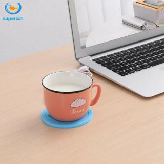 USB Power Suply taza de café de té calentador de la taza de calefacción de la taza de la alfombrilla de posavasos para la oficina (7)