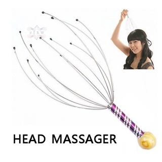 ZF masajeador de cabeza de Metal para cuello de cabeza/masajes para el cuero cabelludo/alivio de tensión/herramienta saludable