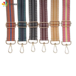 LOTUSS moda bolsa de colores cinturones de Nylon mochila accesorios bolso cadena mujeres ajustable nacional viento arco iris bolso de hombro correas/Multicolor