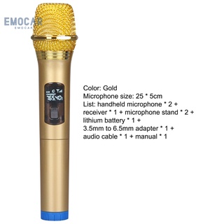 Emocar micrófono inalámbrico resistente al desgaste Plug and Play micrófono de mano reducción de ruido para conferencia (3)